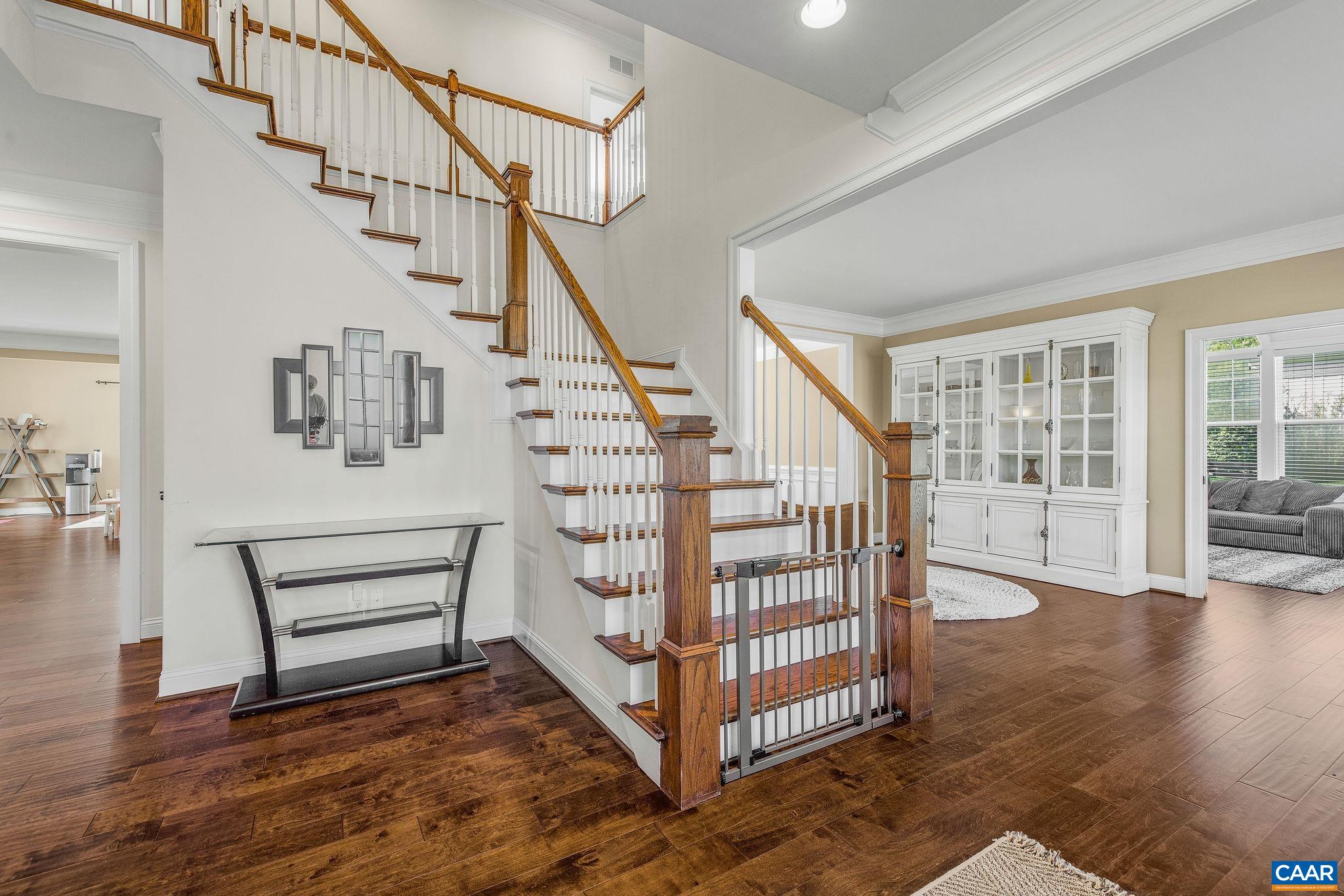 1630 Victor Place Charlottesville, VA 22903 - Photo 11 of 73 a view of entryway with wooden floor and stairs