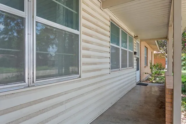 a view of front door of house