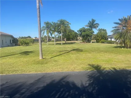 a view of a trees with barn