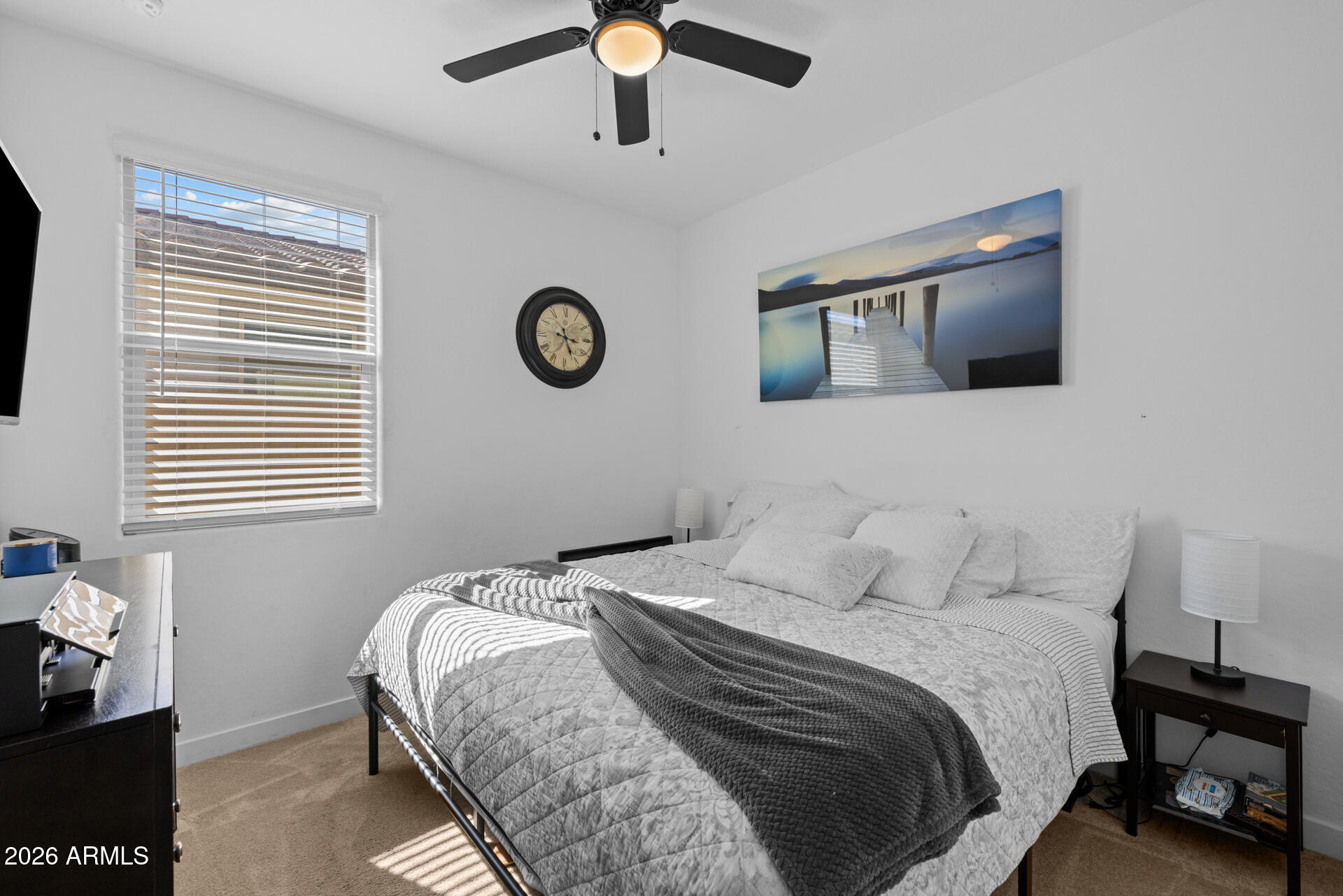 4143 East Appaloosa Road Gilbert, AZ 85296 - Photo 17 of 36 a bedroom with a bed and a tv