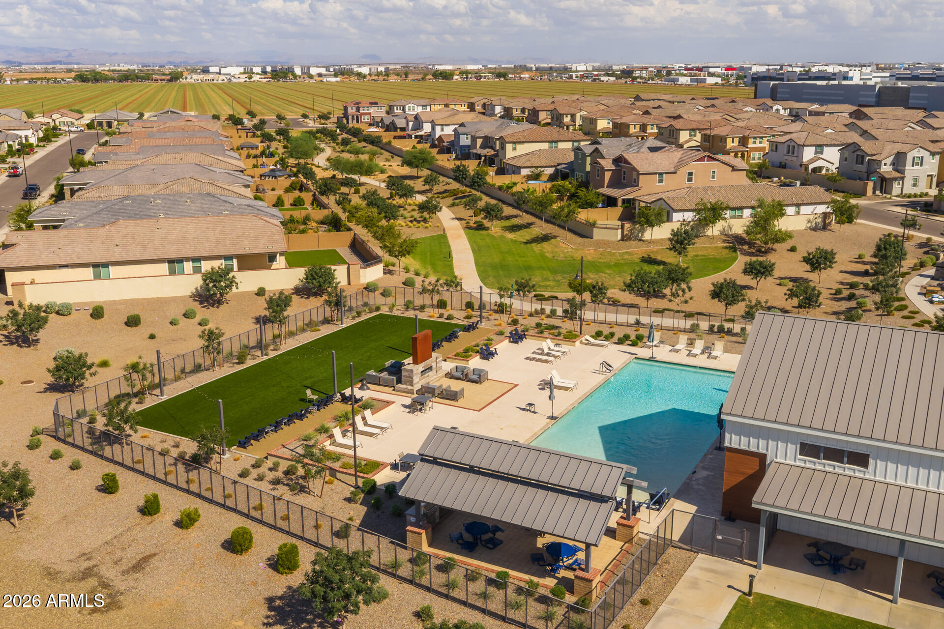 4143 East Appaloosa Road Gilbert, AZ 85296 - Photo 25 of 36 an aerial view of a city