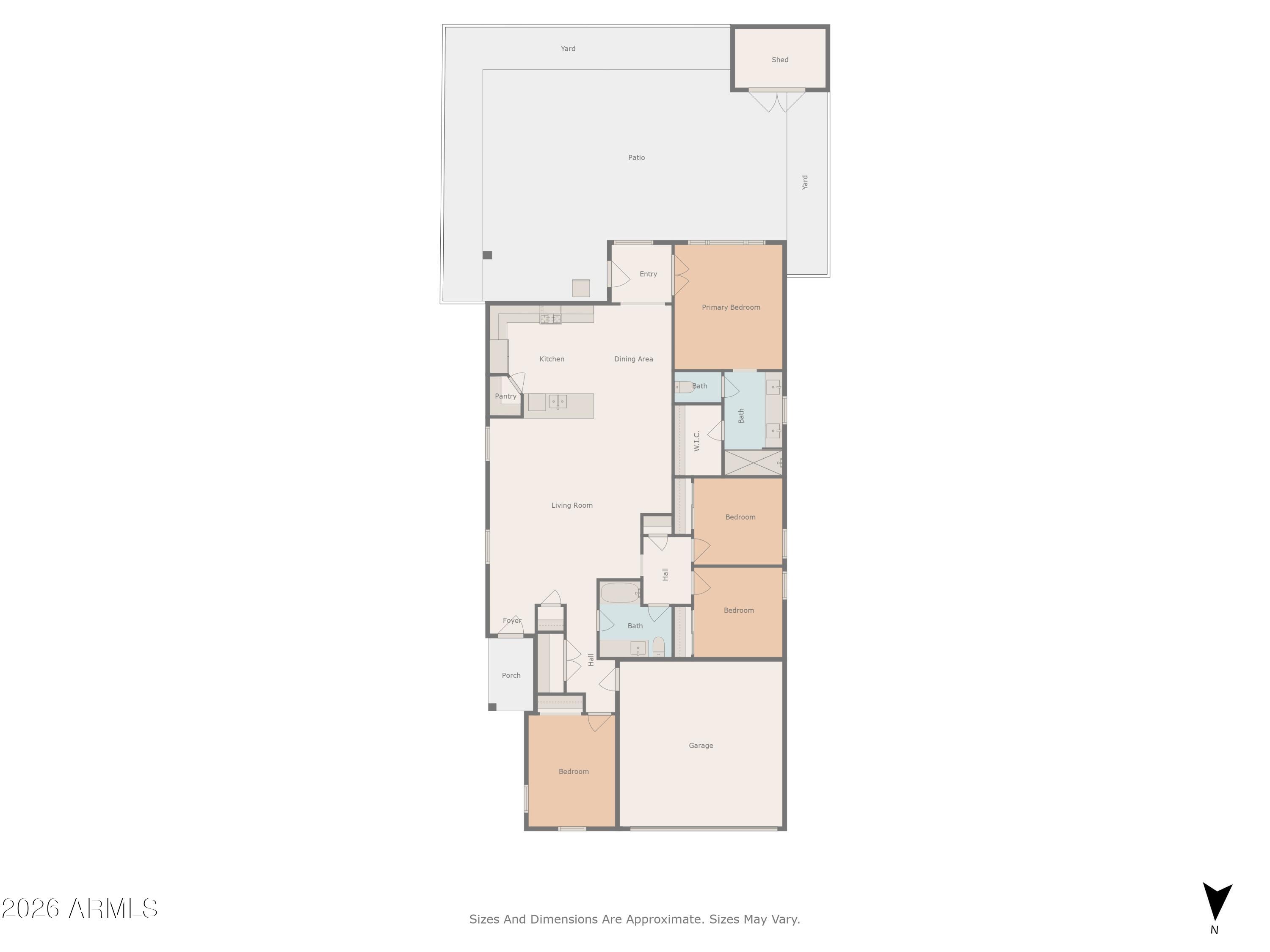 4143 East Appaloosa Road Gilbert, AZ 85296 - Photo 2 of 36 a picture of a room with a white wall and white walls