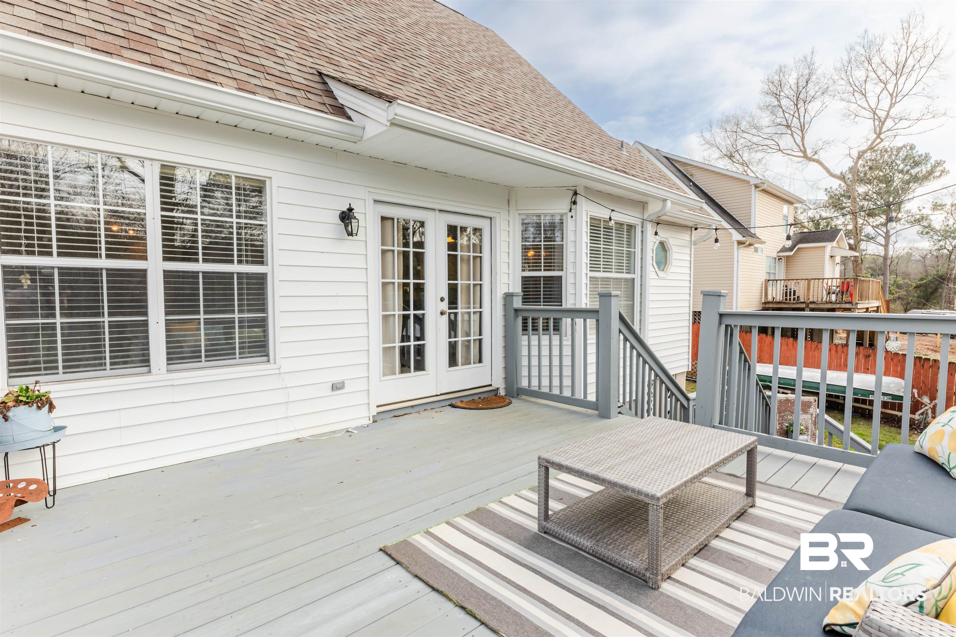 3844 Isabel Way South Mobile, AL 36693 - Photo 44 of 49 Wooden terrace featuring french doors