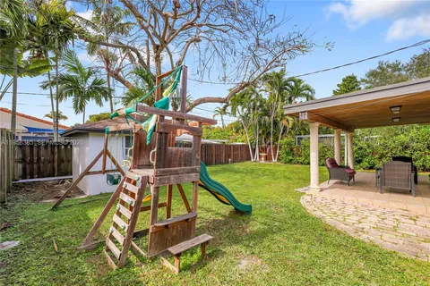 a view of a backyard with a patio