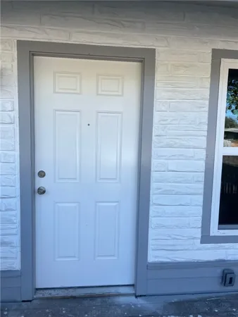 a view of front door