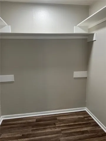 a view of a room with closet