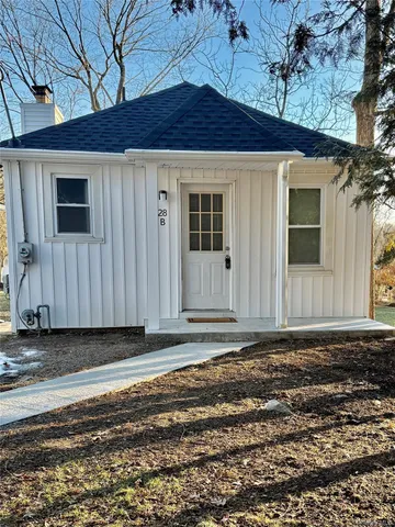a backyard of a house