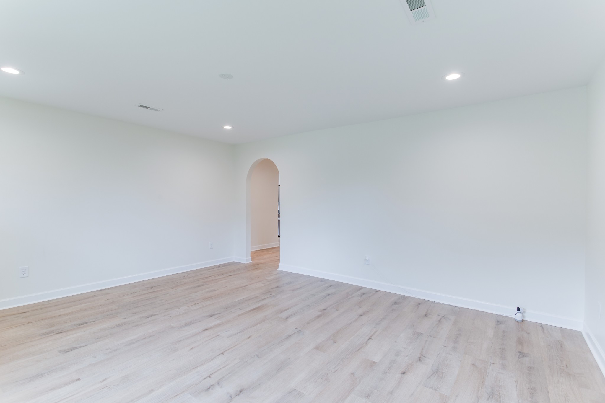 1008 South Spring Street Manchester, TN 37355 - Photo 10 of 60 Spacious living room with new LVP flooring, new paint & recessed lighting.