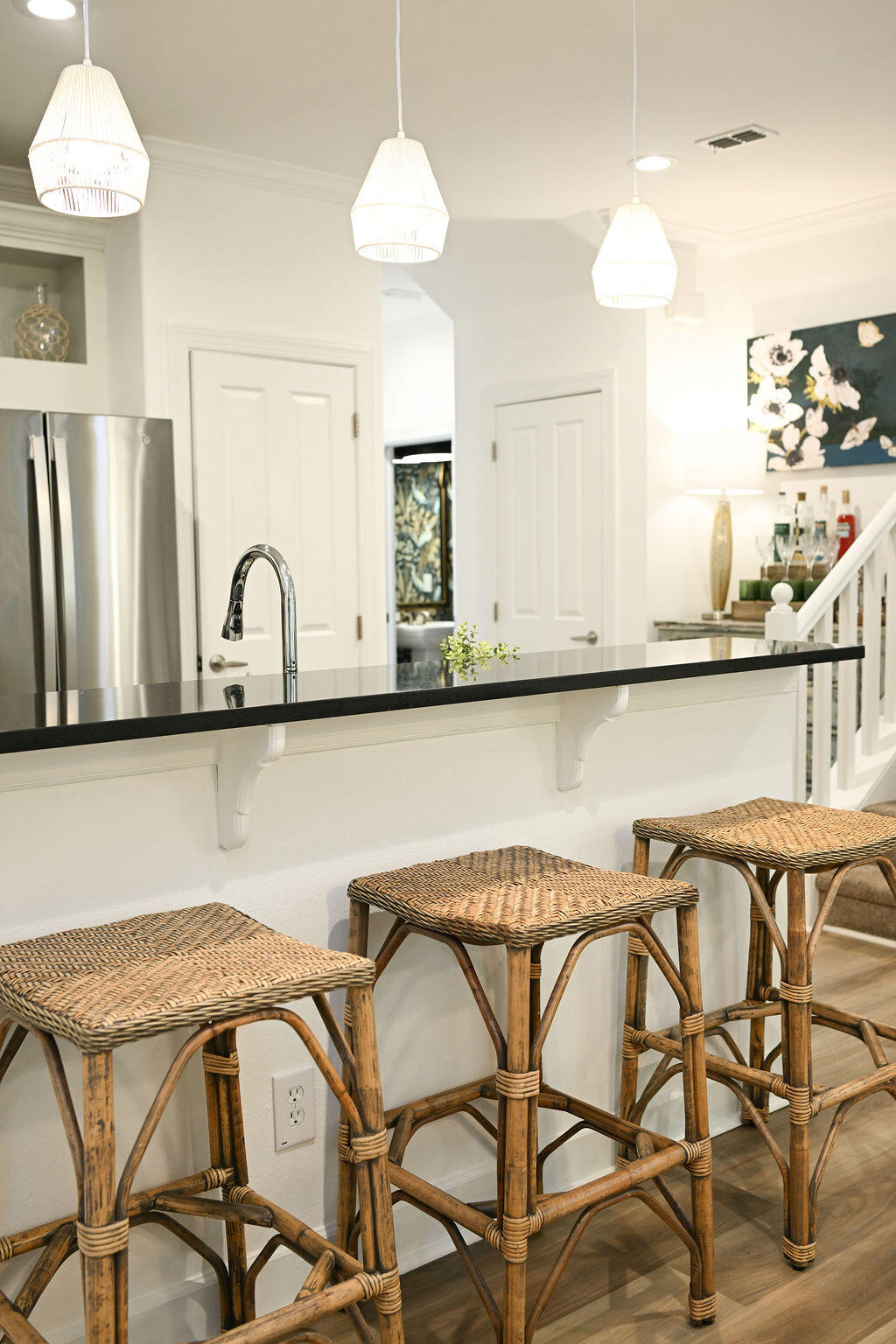 90 Southaven Circle Santa Rosa Beach, FL 32459 - Photo 8 of 29 a kitchen with a table chairs sink and cabinets