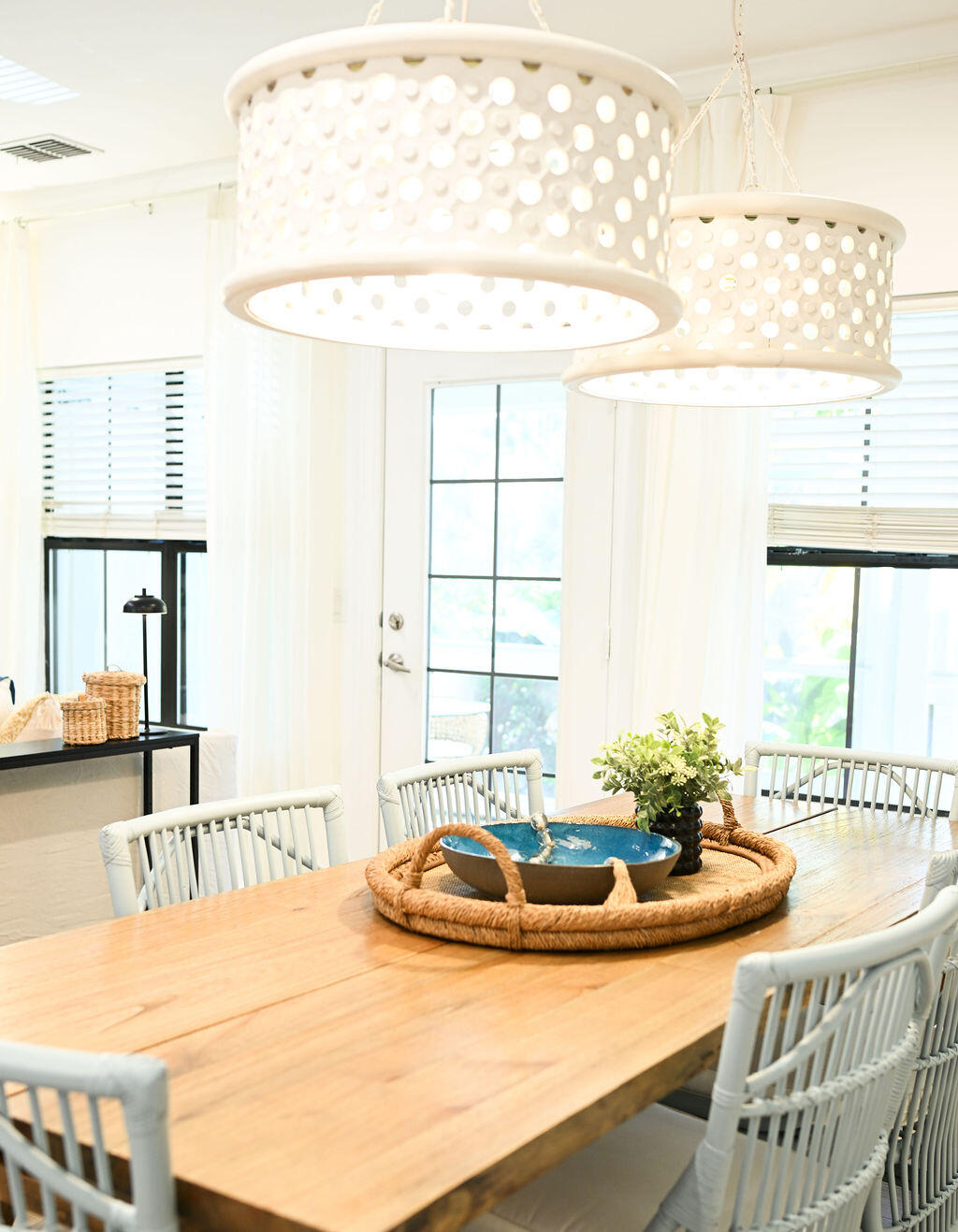 90 Southaven Circle Santa Rosa Beach, FL 32459 - Photo 10 of 29 a view of a dining room with furniture and a large window