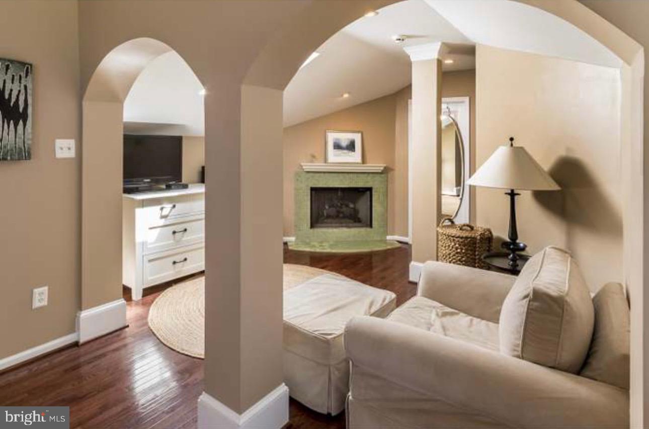 29 South Elmwood Road Marlton, NJ 08053 - Photo 6 of 24 a living room with furniture and a fireplace