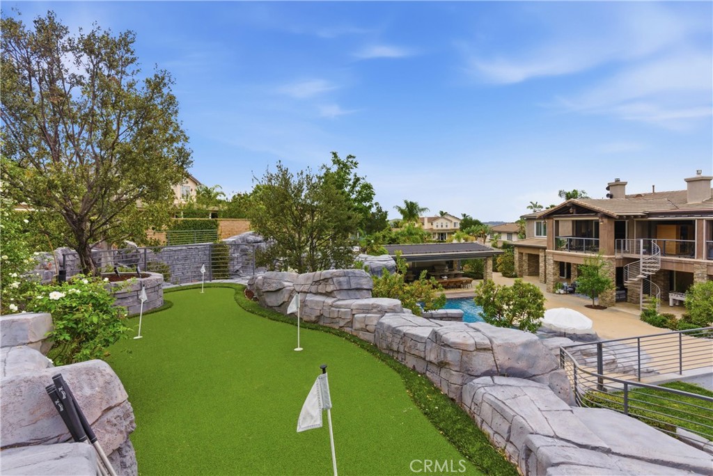 29131 Bouquet Canyon Road Silverado, CA 92676 - Photo 33 of 74 Private putting green with hillside views