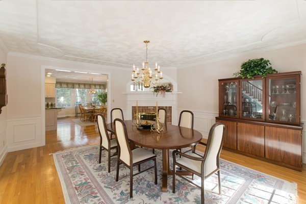 160 Elizabeth Ridge Road Carlisle, MA 01741 - Photo 6 of 23 a dining room with furniture and chandelier