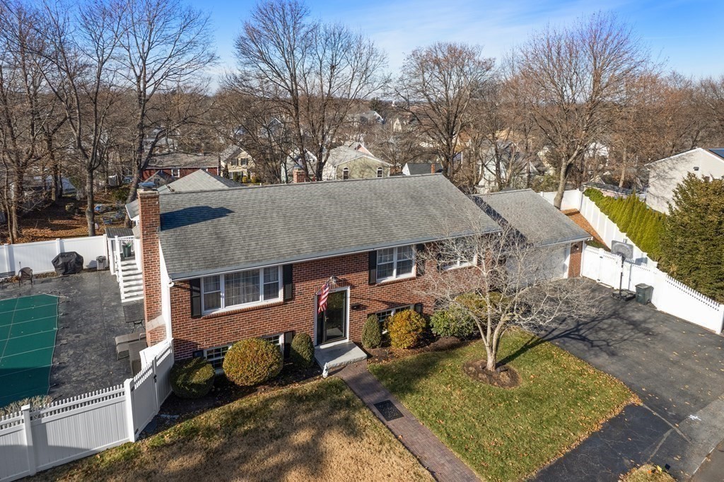 11 Clearview Road Stoneham, MA 02180 - Photo 42 of 42 an aerial view of a house with garden