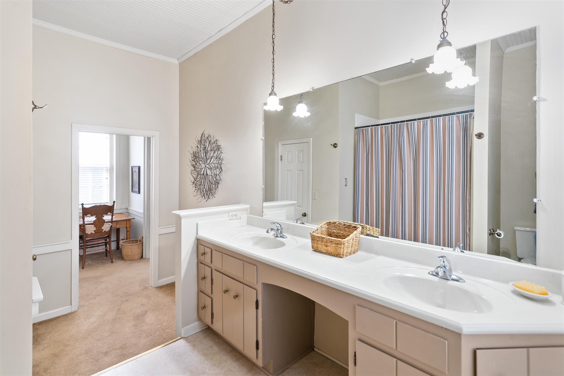 3248 Marthas Chapel Road Cunningham, TN 37052 - Photo 16 of 30 a bathroom with a double vanity sink mirror and double