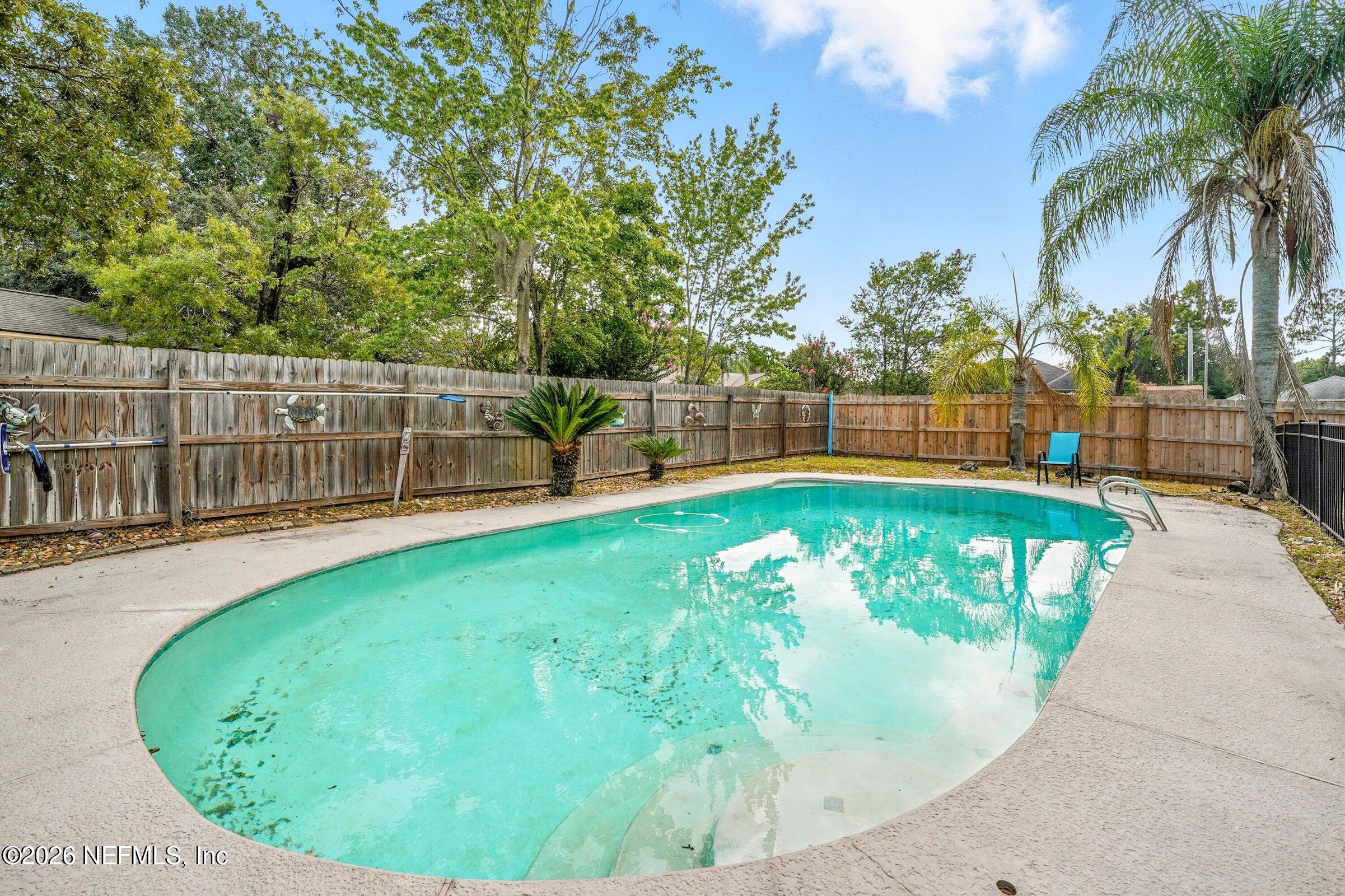 969 Alpine Ridge Court Orange Park, FL 32065 - Photo 22 of 26 a view of a backyard with a swimming pool