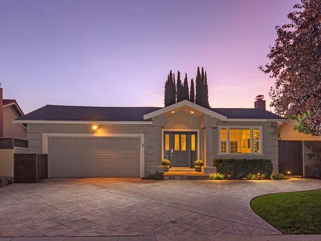 79 Del Prado Drive Campbell, CA 95008 - Photo 2 of 34 a front view of a house with a yard and garage
