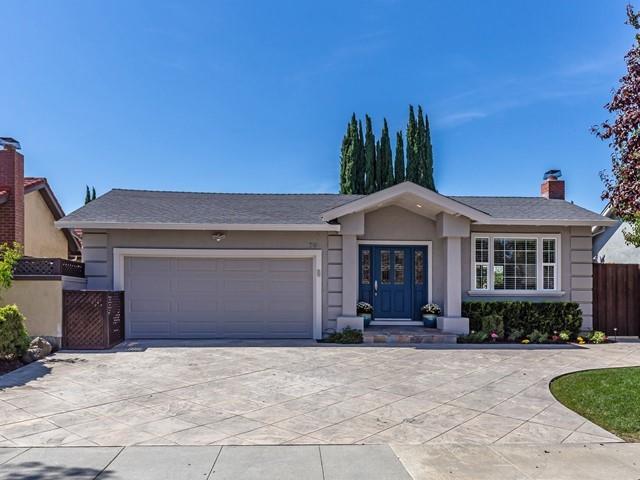 79 Del Prado Drive Campbell, CA 95008 - Photo 10 of 34 a front view of a house with a yard and potted plants