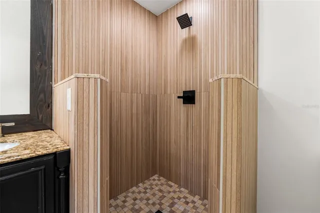 a house with trees in the background