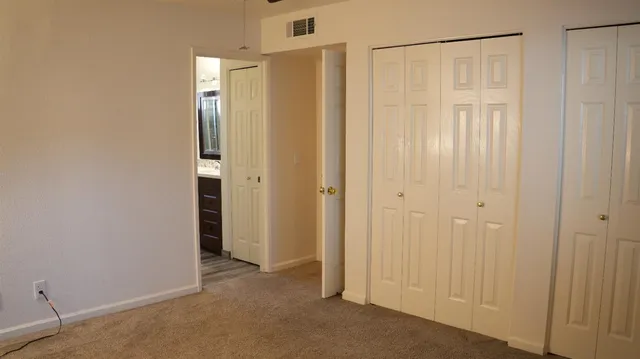 a view of a bathroom with shower