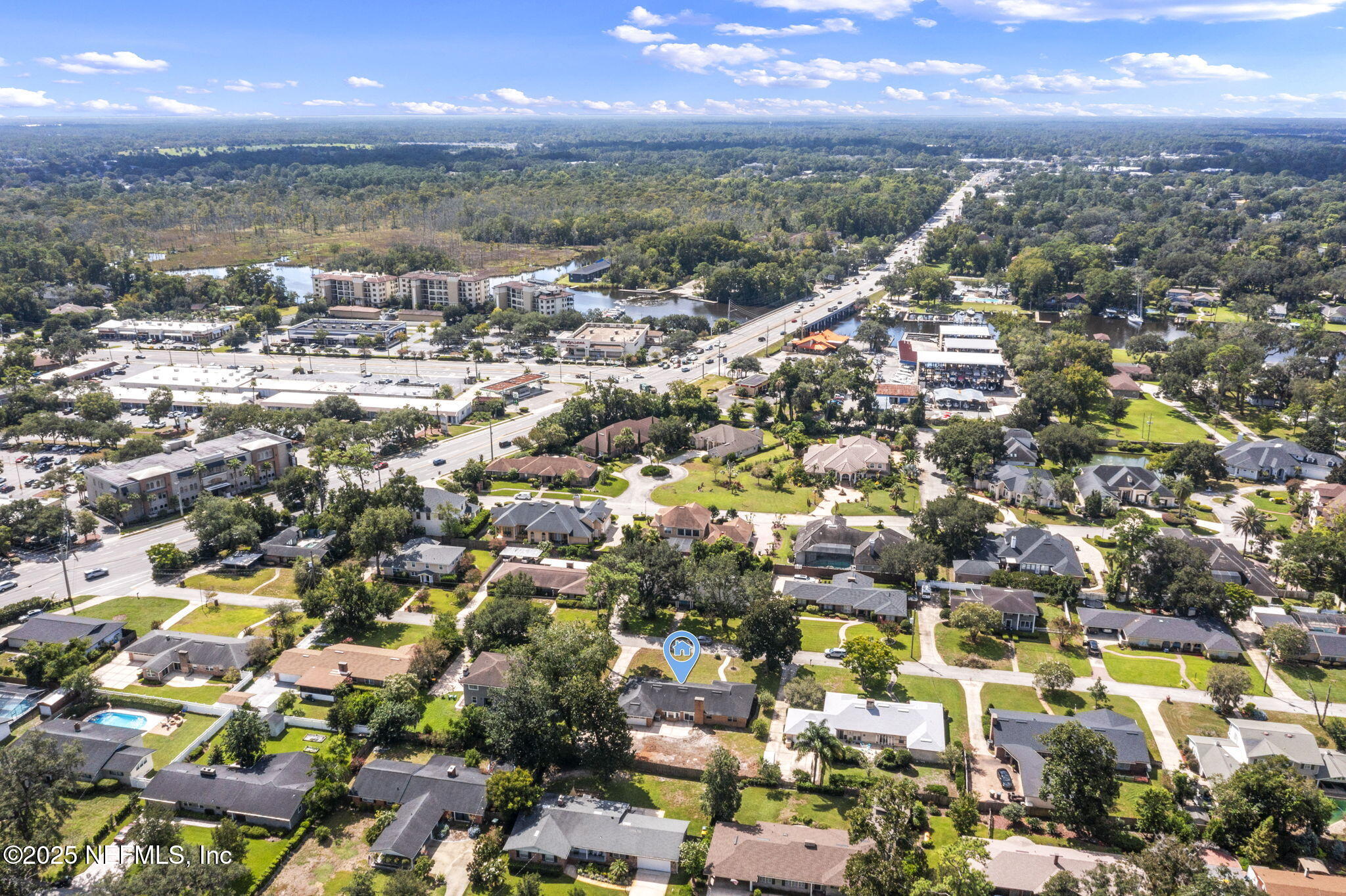 3715 Rustic Lane Jacksonville, FL 32217 - Photo 42 of 45 an aerial view of residential houses with outdoor space