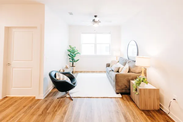 a living room with a couch