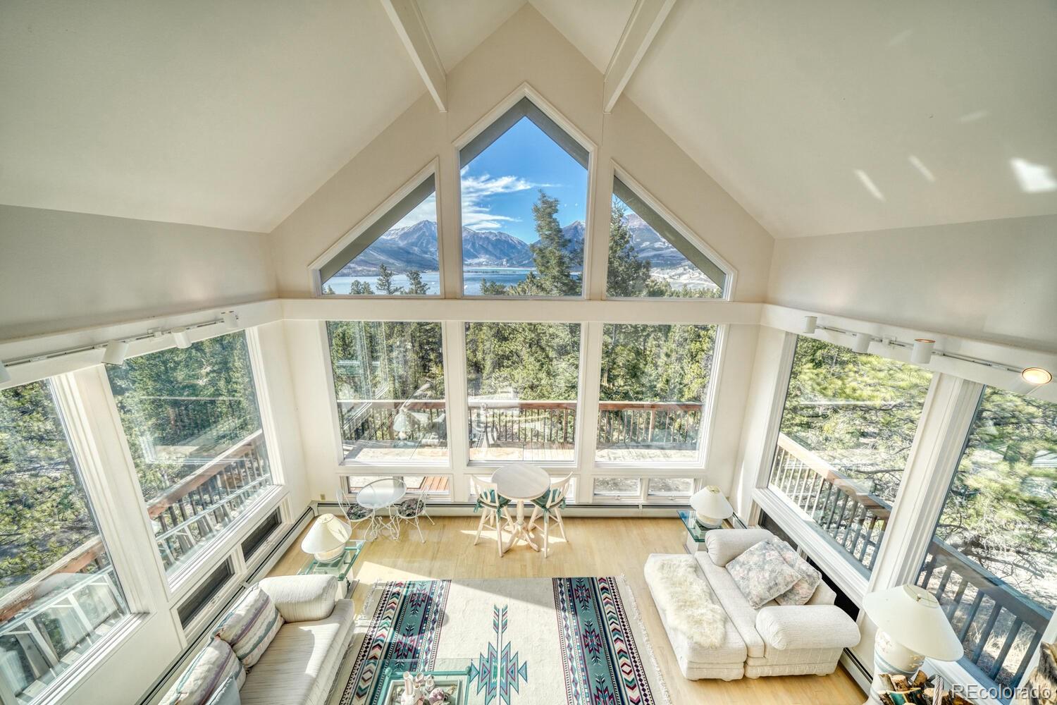 165 Reva Ridge Road Twin Lakes, CO 81251 - Photo 20 of 48 view of living room with large windows