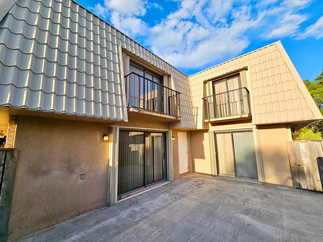 a view of wooden fence