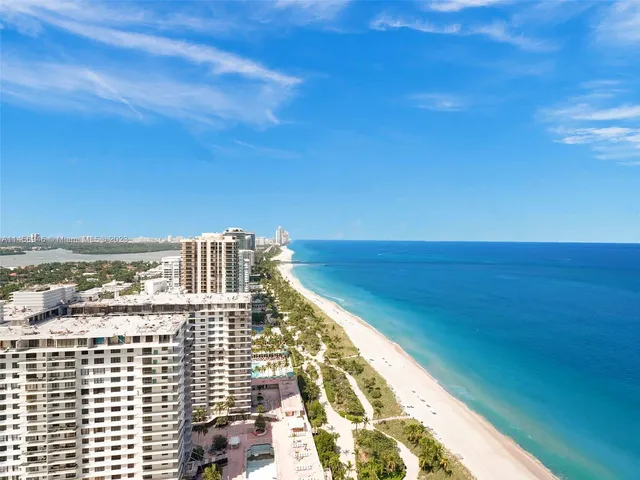 a view of balcony with ocean view