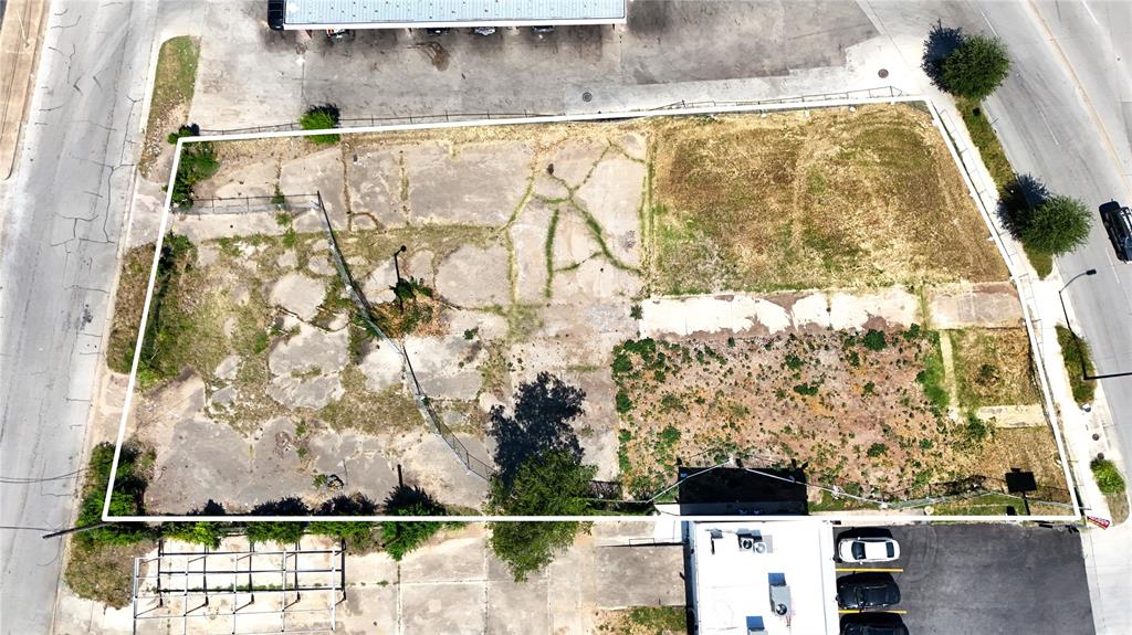 3607 East Rosedale Street Fort Worth, TX 76105 - Photo 4 of 15 Aerial view of property's location with property parcel outlined