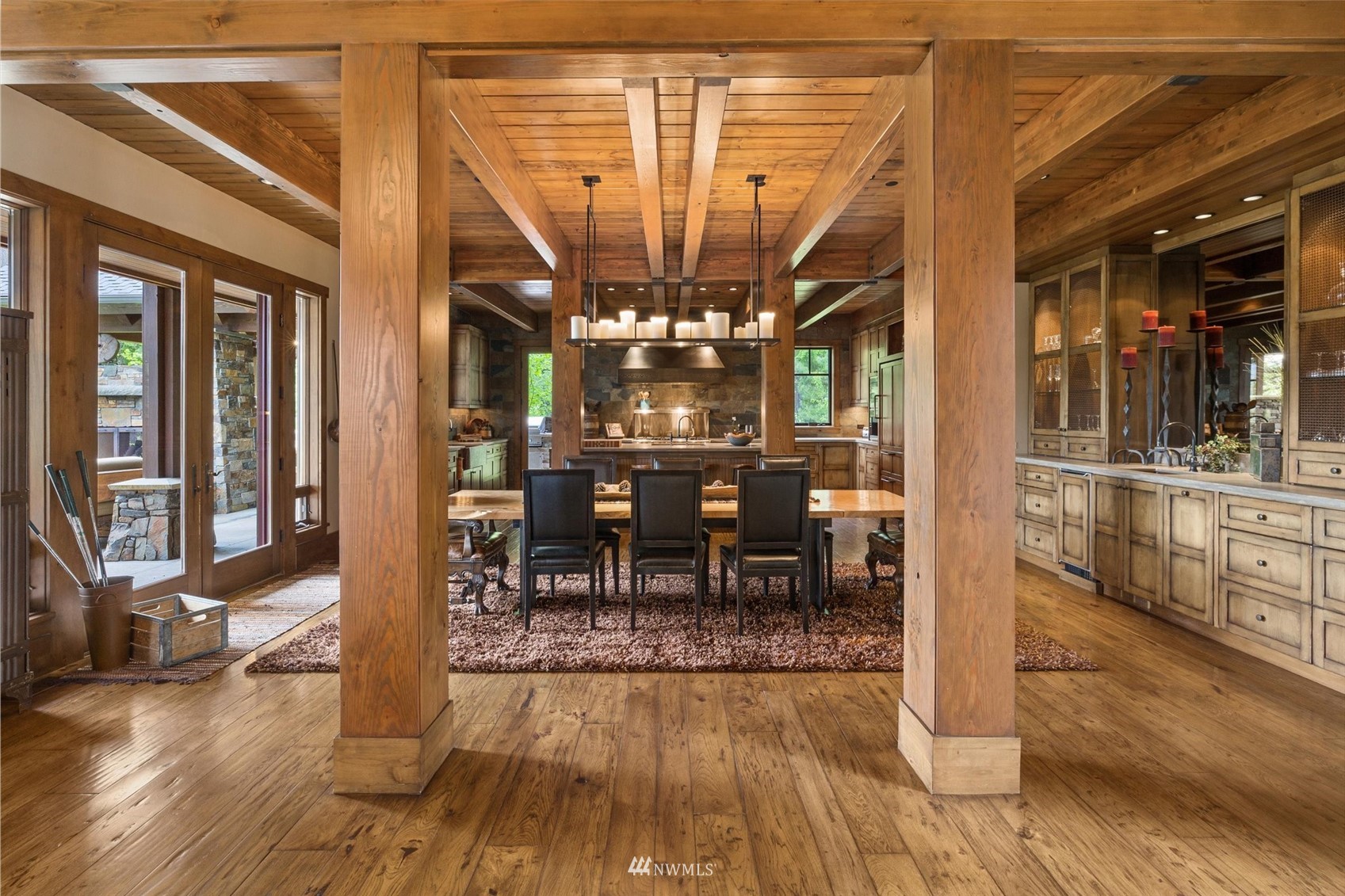 1650 Pinegrass Loop Cle Elum, WA 98922 - Photo 13 of 40 a view of a dining room with furniture window and wooden floor