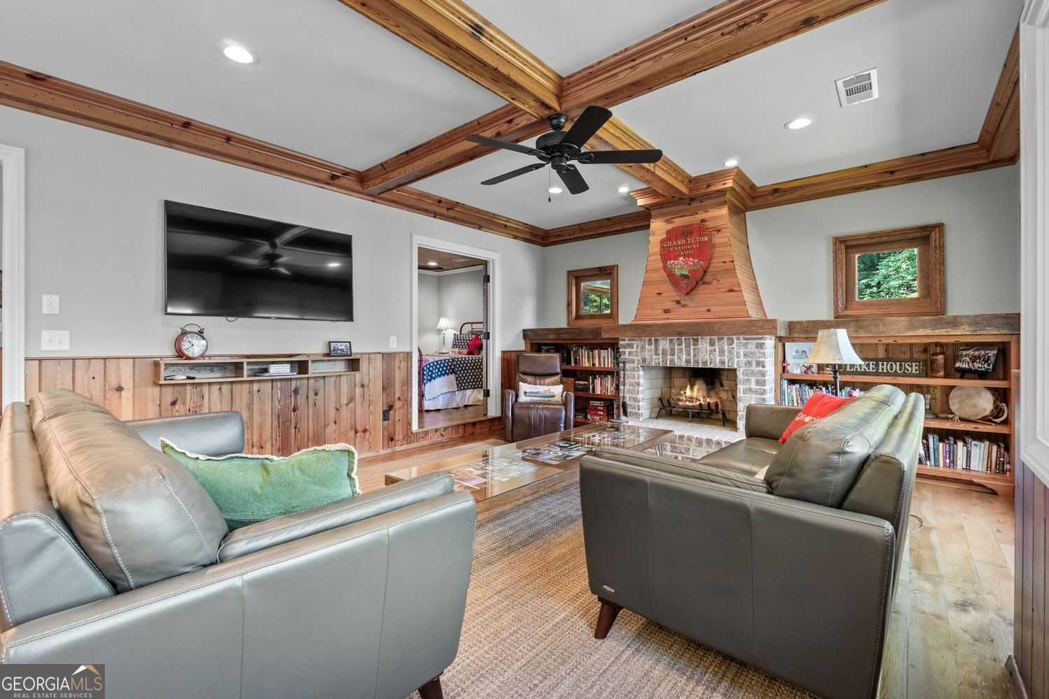 170 B Tater Hill Road Jackson, GA 30233 - Photo 25 of 74 a living room with furniture and a flat screen tv