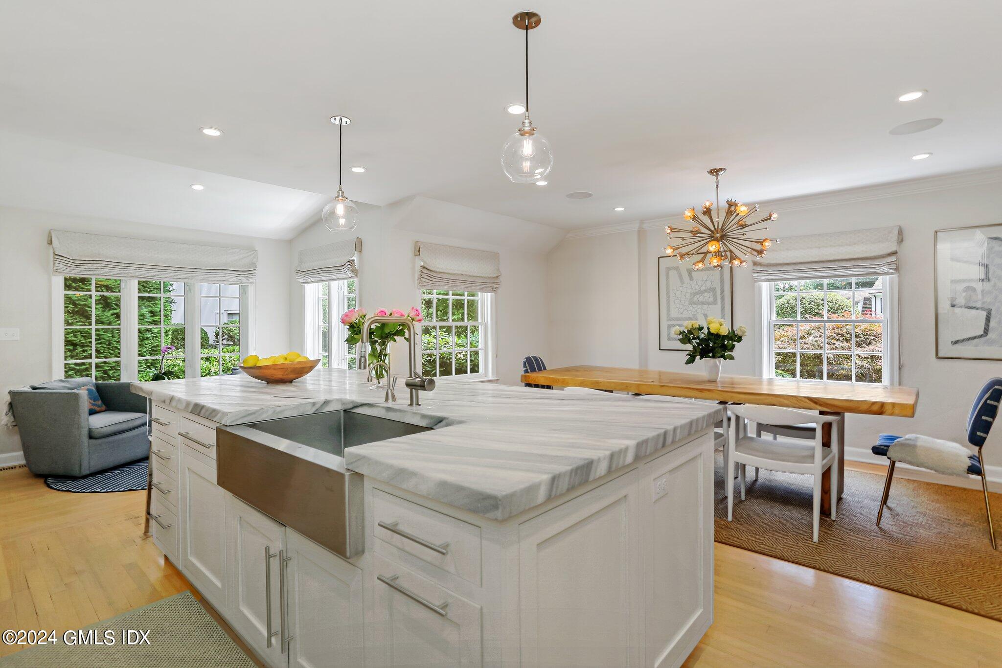 7 Wesskum Wood Road Riverside, CT 06878 - Photo 8 of 29 a view of counter top kitchen and living room