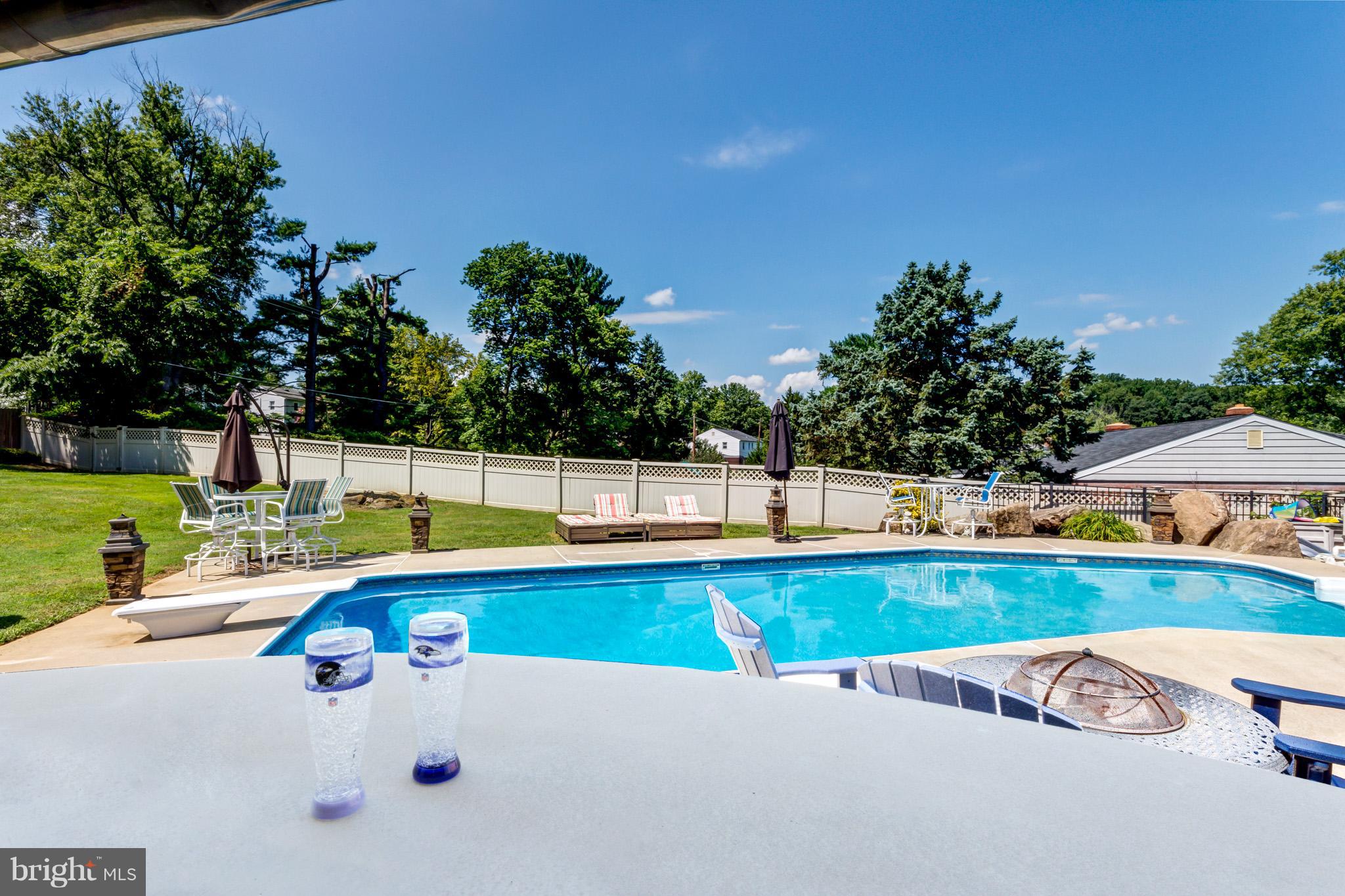 1107 Green Acre Road Baltimore, MD 21286 - Photo 24 of 30 In Ground Pool W/ Bar, Diving Board