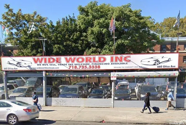 a view of a stores