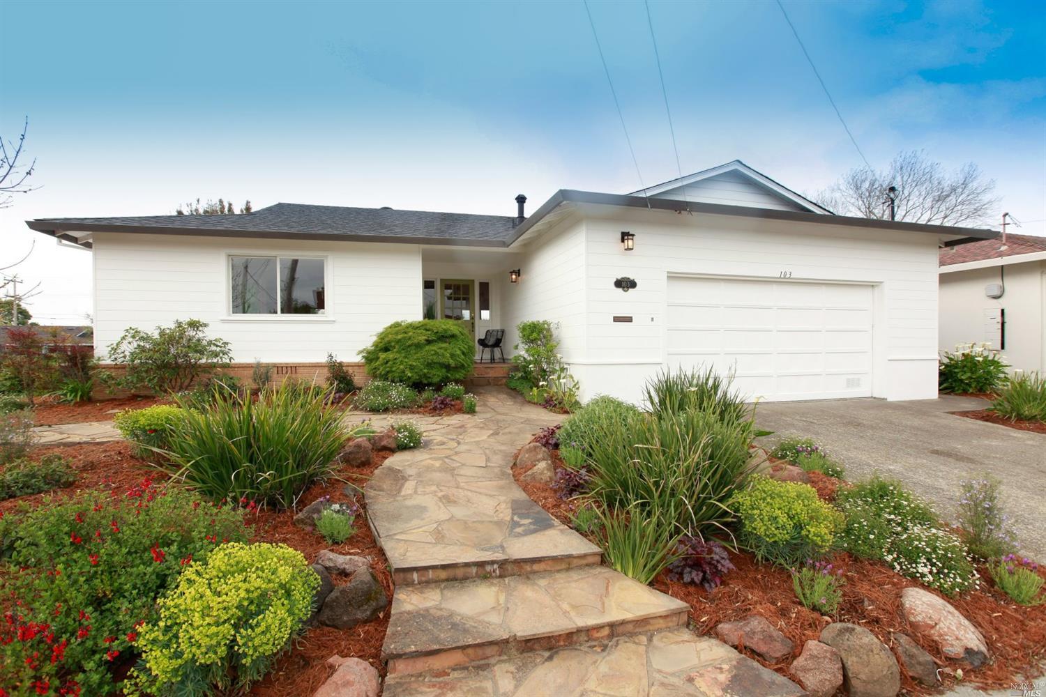 103 Ridgewood Drive San Rafael, CA 94901 - Photo 1 of 1 a front view of a house with garden