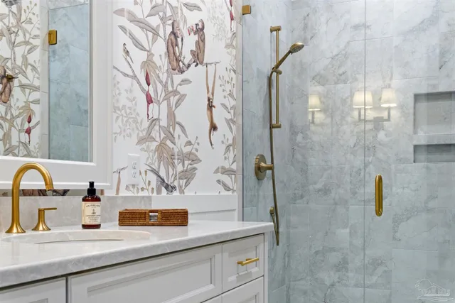 a view of outdoor space with green field and trees