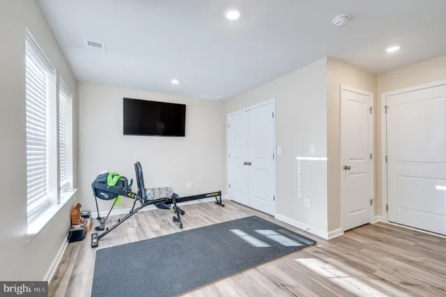 a view of livingroom with furniture and wooden floor