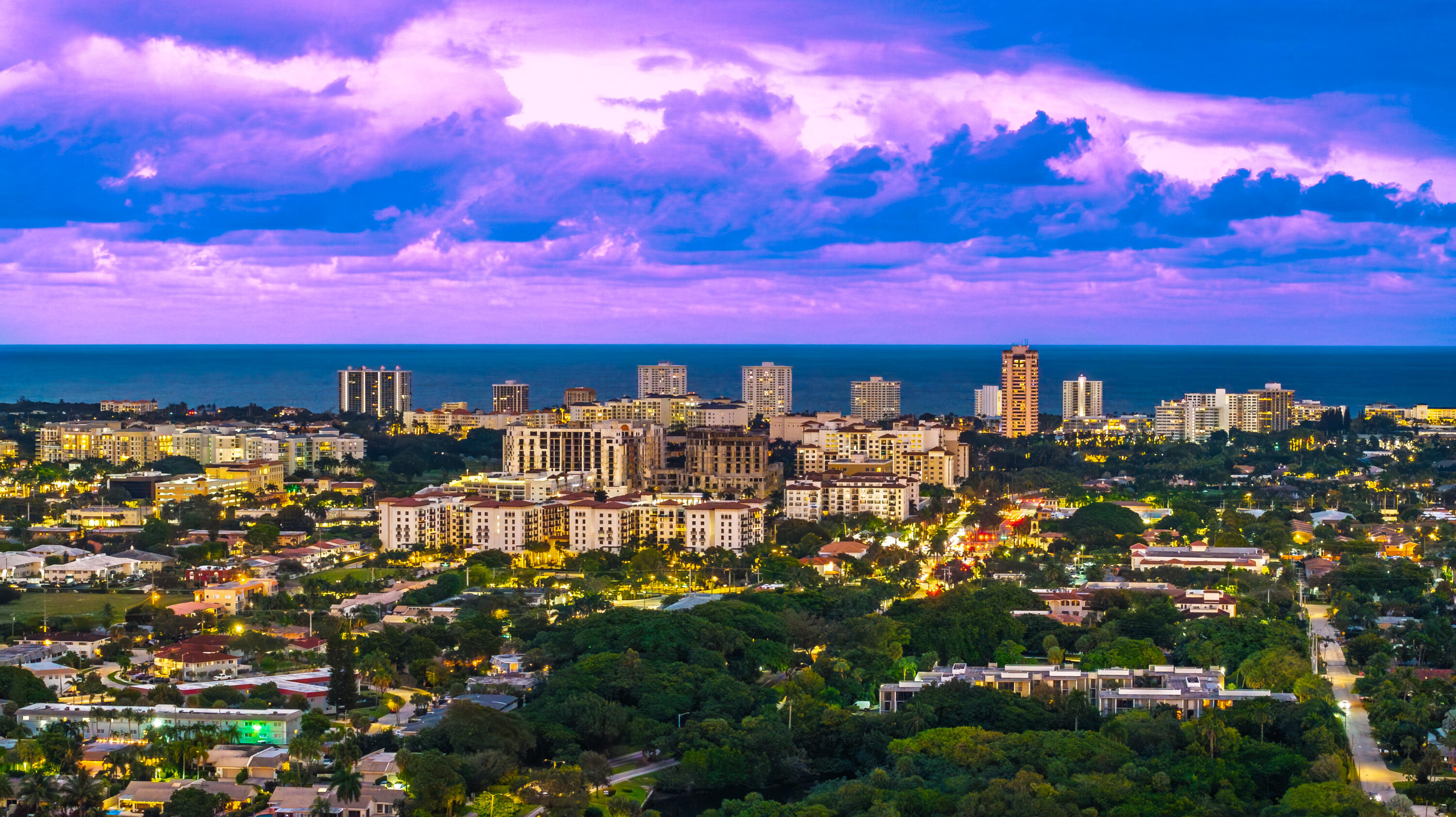 1170 Pepperridge Terrace Boca Raton, FL 33486 - Photo 33 of 33 Twilight Aerial