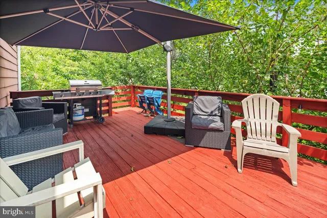 a outdoor view with a sitting space