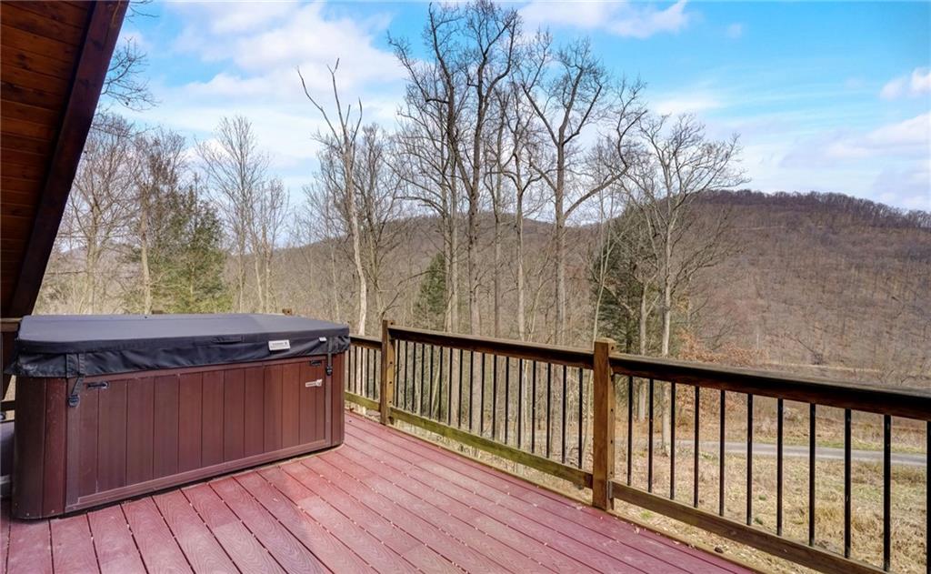 245 Silver Rock Road Adrian, PA 16210 - Photo 39 of 50 a view of balcony with wooden floor and fence