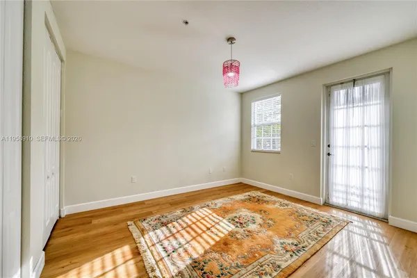 a view of a room with window