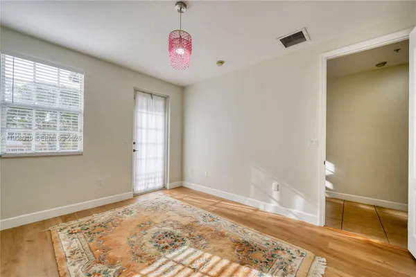 a view of an empty room