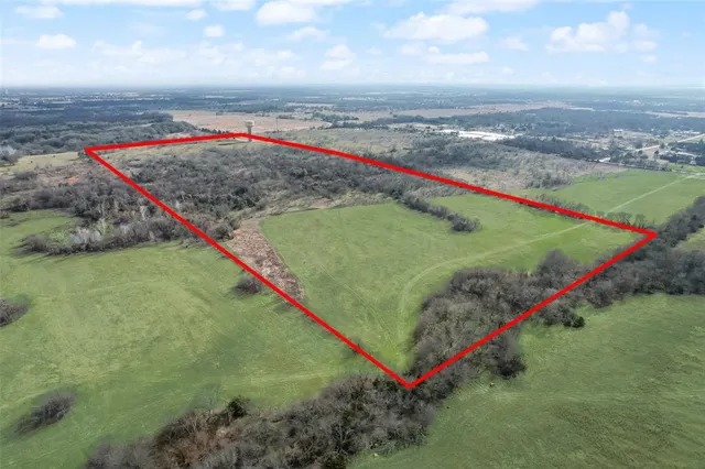 a view of a lush green field