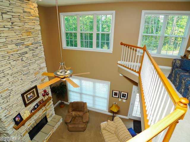 9123 County Line Road Kernersville, NC 27284 - Photo 4 of 16 Living Room. Upstairs open to den