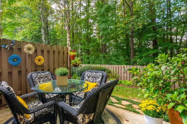 front view of a house with a garden