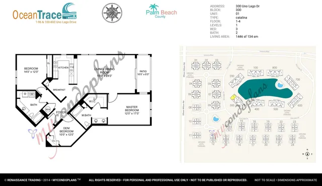 $6,000 | 300 Uno Lago Drive, Unit 101, Juno Beach, FL 33408
