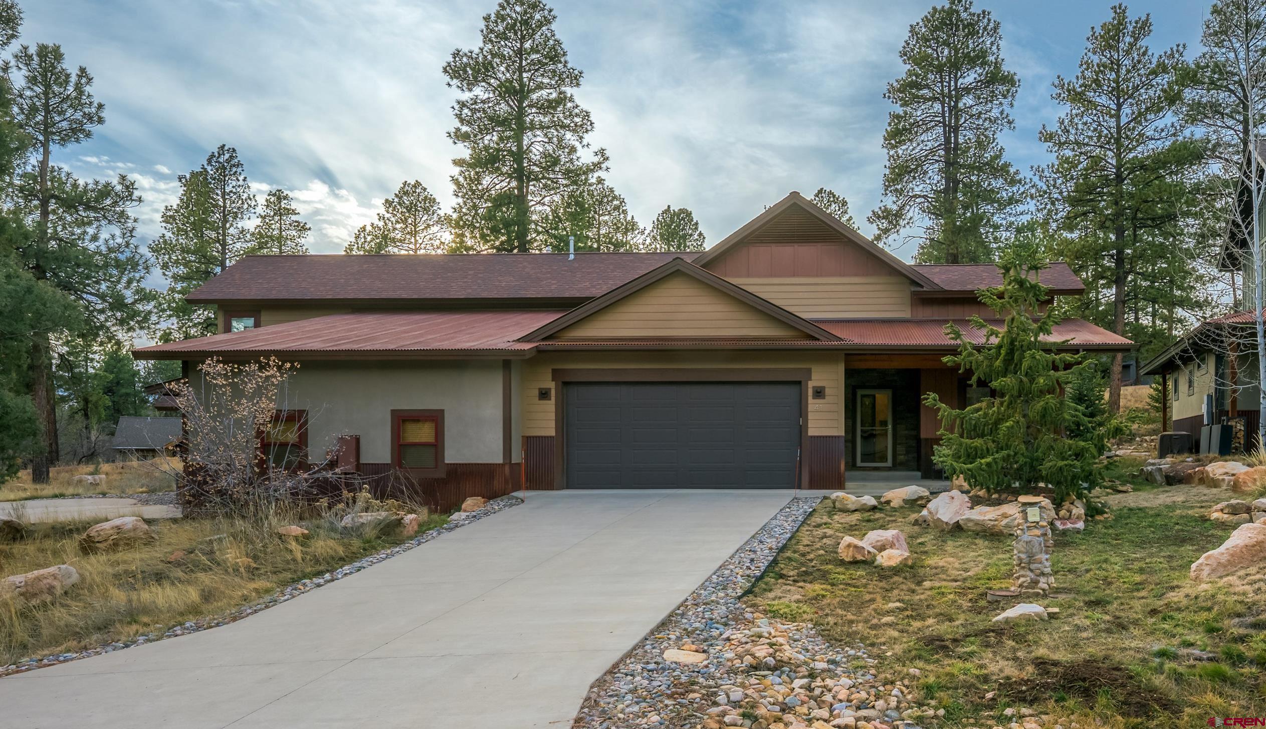 41 Mountain Stream Court Durango, CO 81301 - Photo 1 of 29 front view of a house with a yard