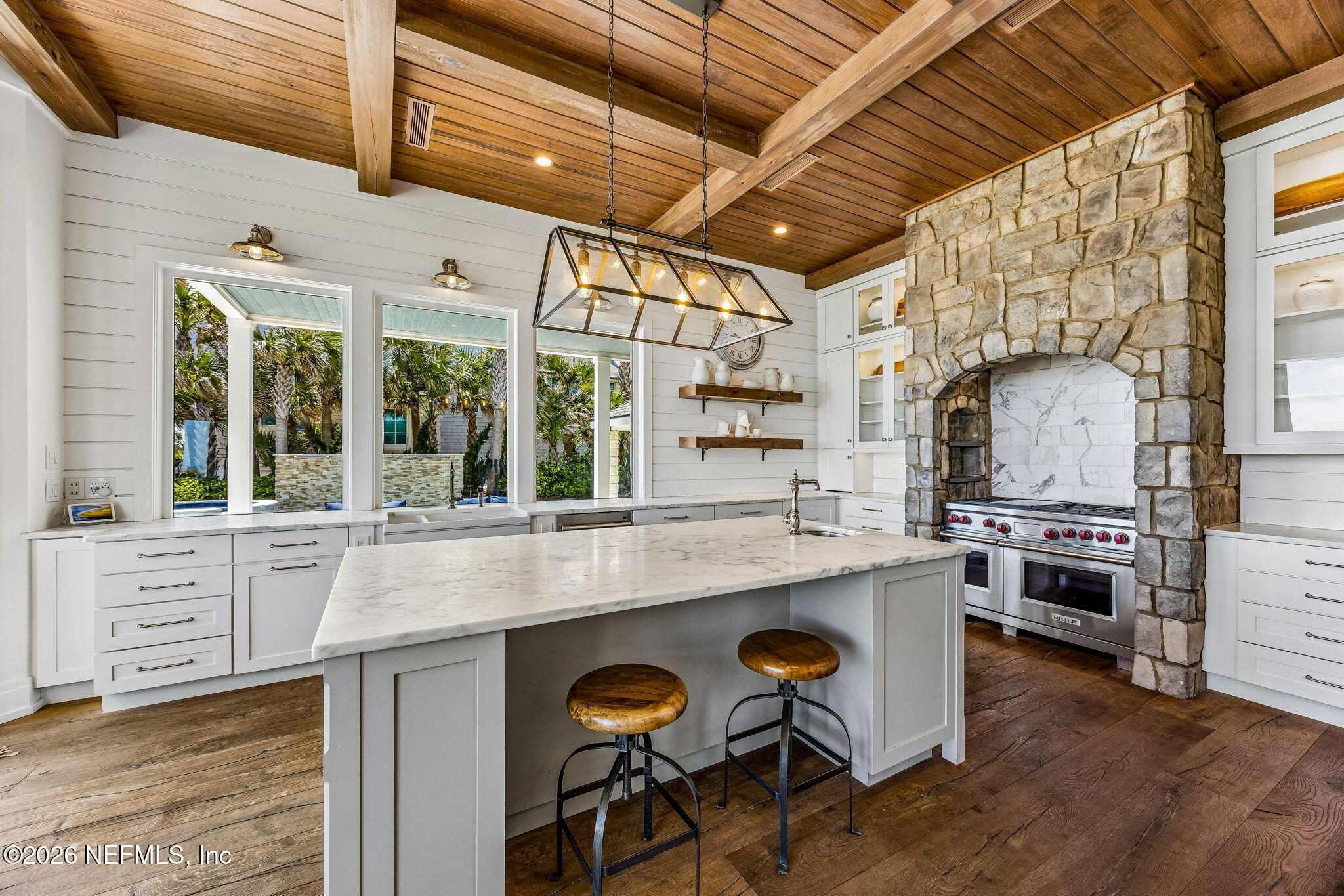 4 Ocean Ridge Court Ponte Vedra Beach, FL 32082 - Photo 28 of 132 Kitchen with view of ocean and pool