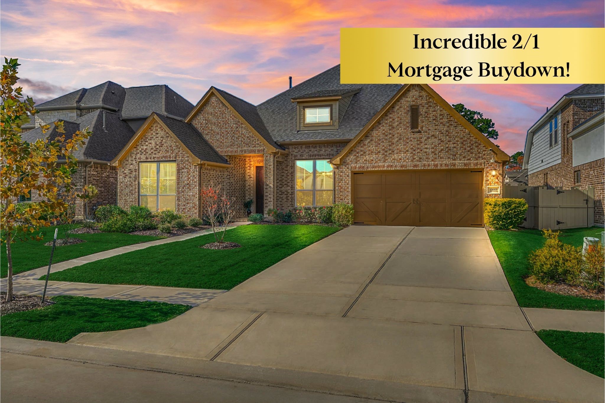 10660 Red Tail Place Conroe, TX 77385 - Photo 1 of 50 a front view of a house with garden